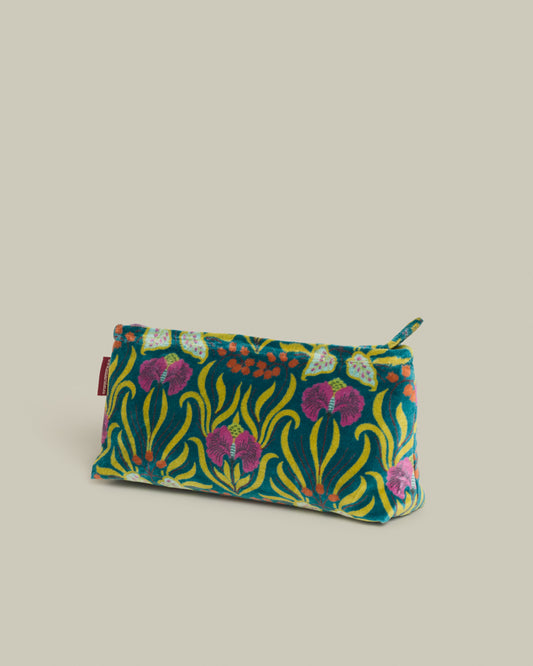 Velvet Pencil Case, Muguet Bayou Print