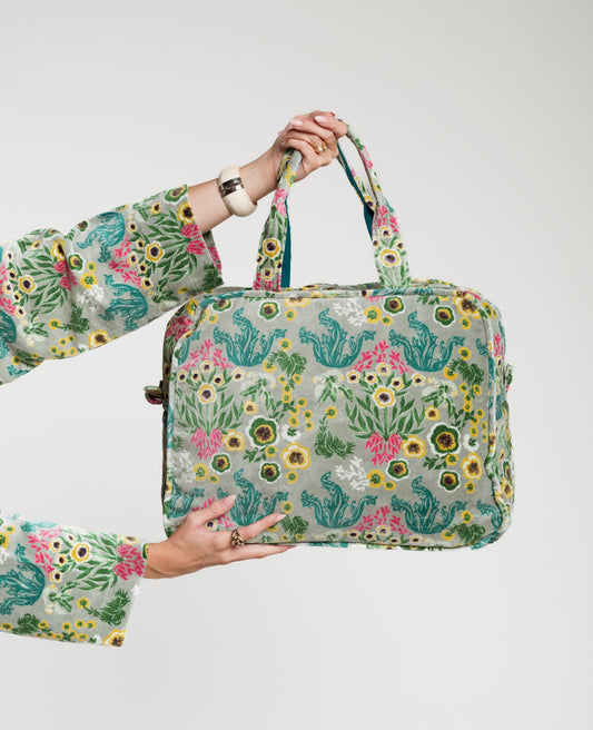 Weekend Bag Velvet - Swainston green