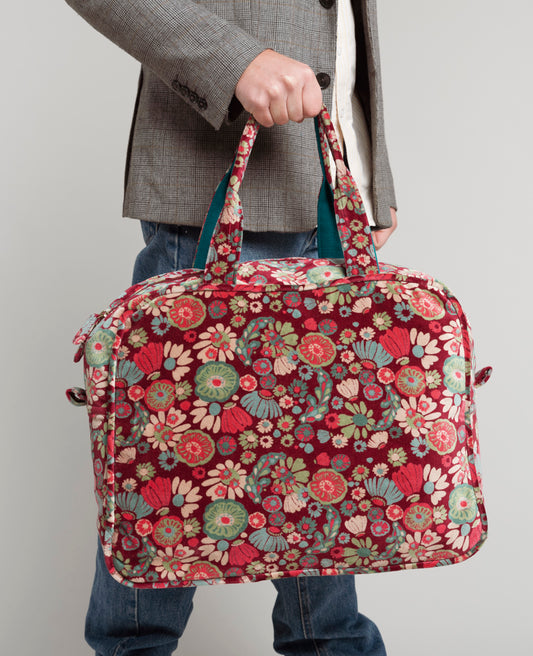 Weekend Bag Velvet - Molly burgundy