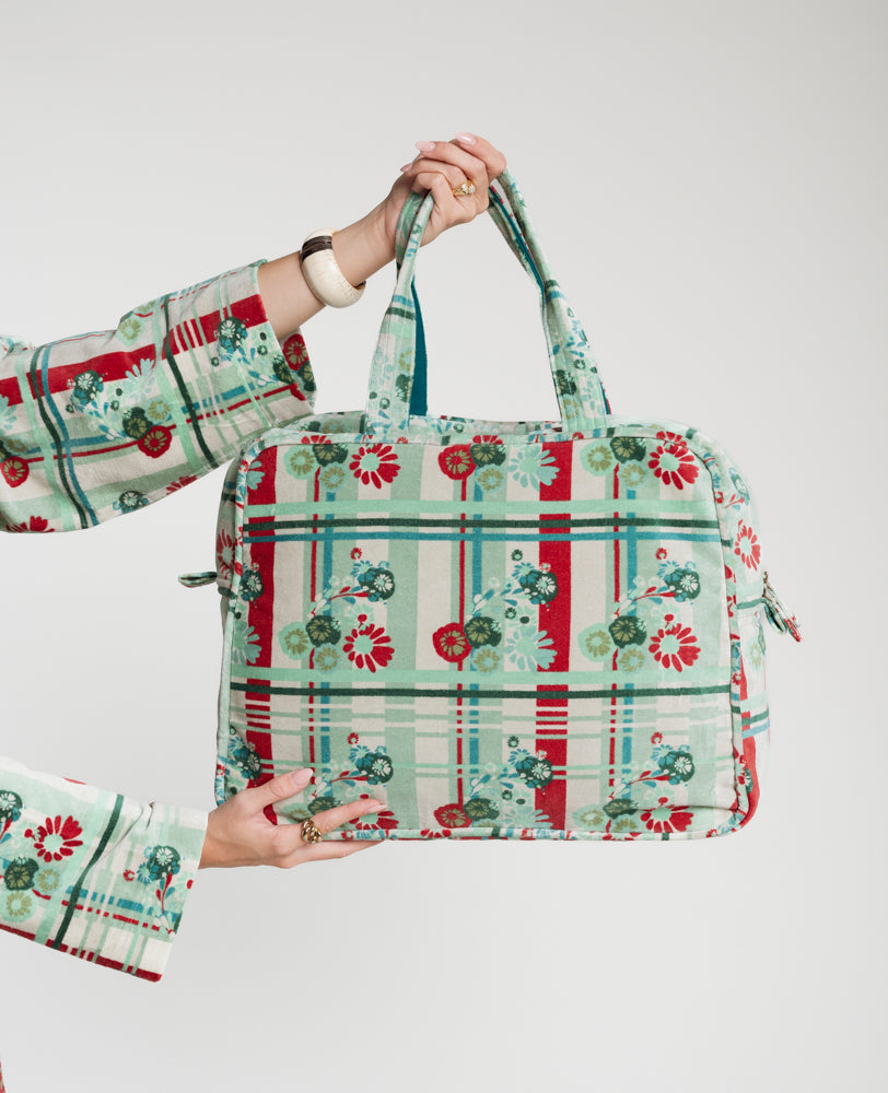 Weekend Bag Velvet - Dundee sauge