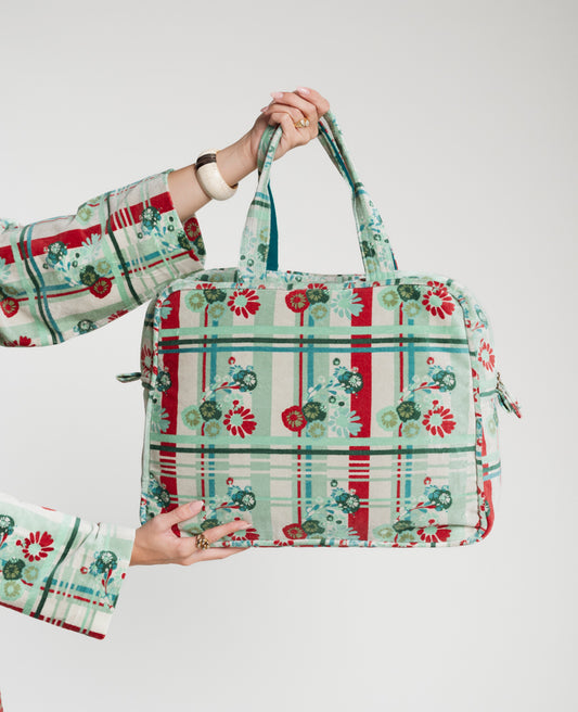 Weekend Bag Velvet - Dundee sauge