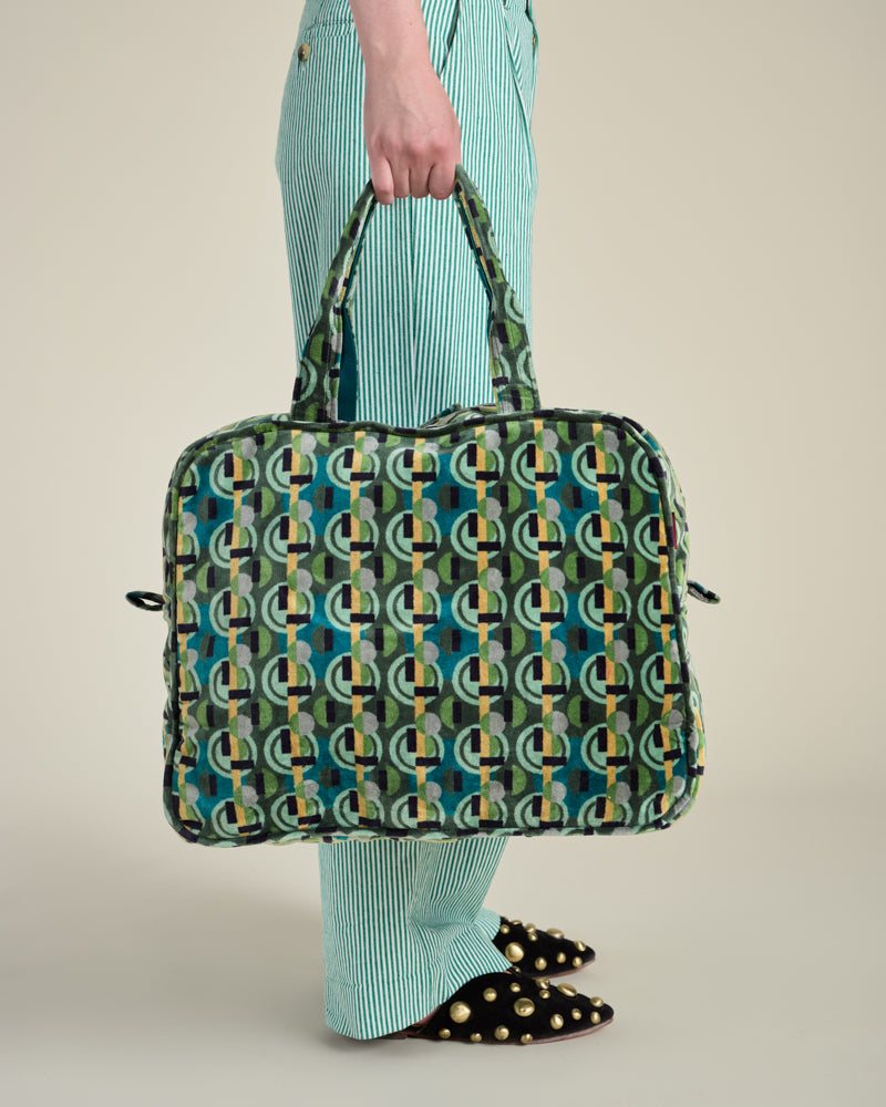 Velvet Weekend Bag, Sonia Moss Print