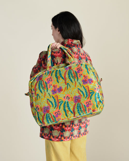 Velvet Weekend Bag, Allegria Gold Print