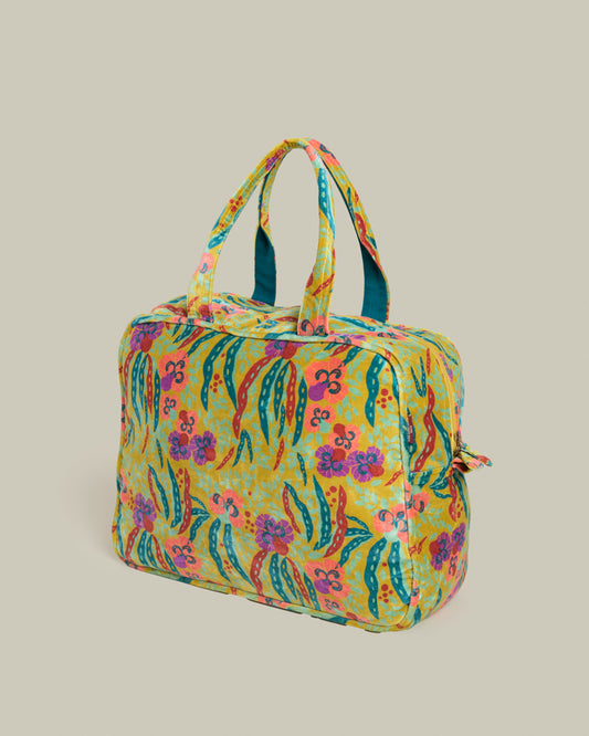 Velvet Weekend Bag, Allegria Gold Print
