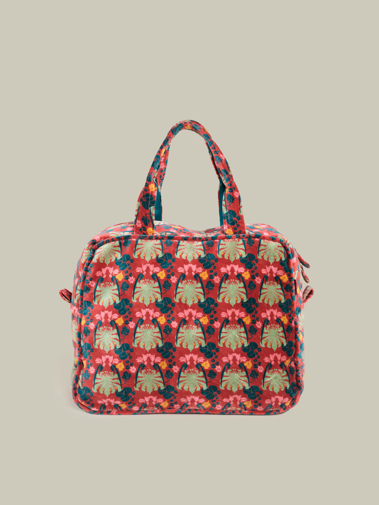 Velvet Weekend Bag, William Brick Print
