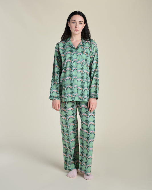 Pyjamas, Size 1, William Sage Green Print
