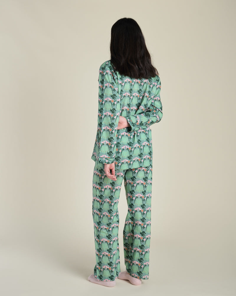 Pyjamas, Size 1, William Sage Green Print