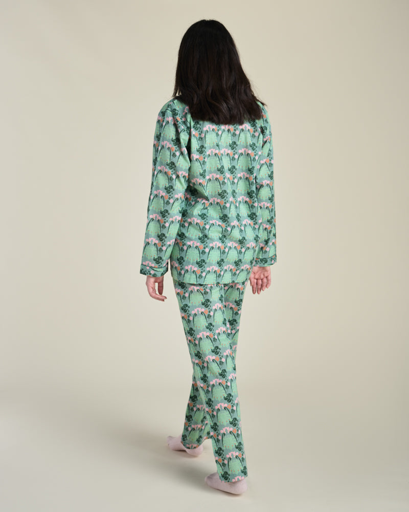 Pyjamas, Size 1, William Sage Green Print