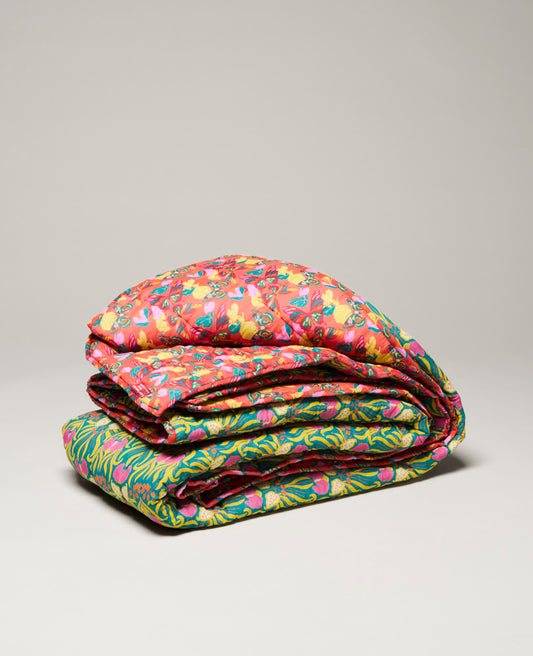 Quilted bedspread - Muguet bayou / Holy red clay