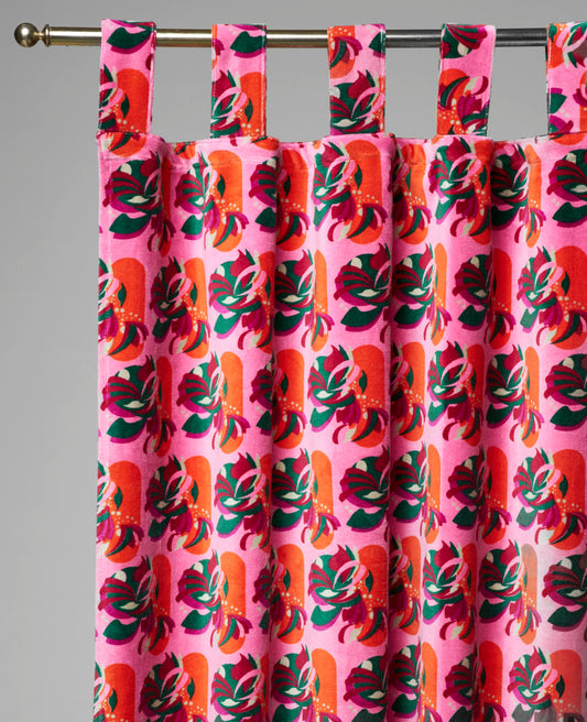 Curtain Velvet - Split pink