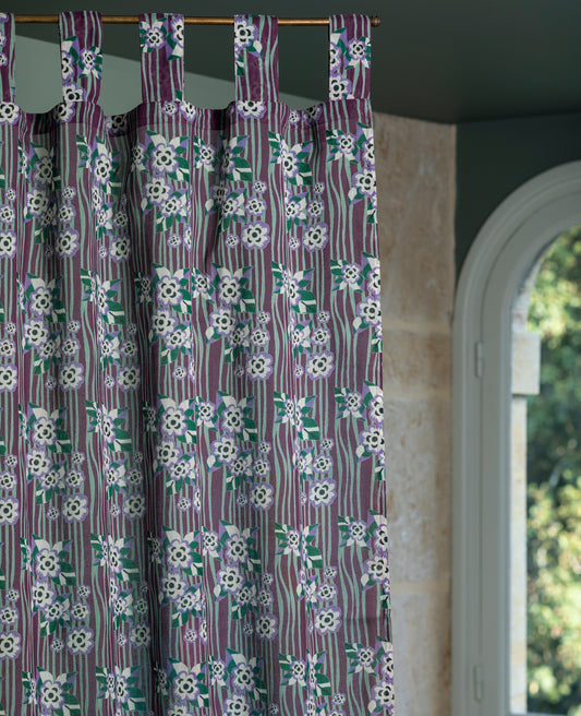 Curtain - Biba flower fig