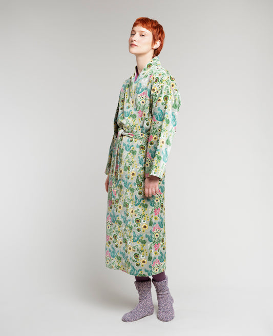 Long Kimono Velvet - Swainston green