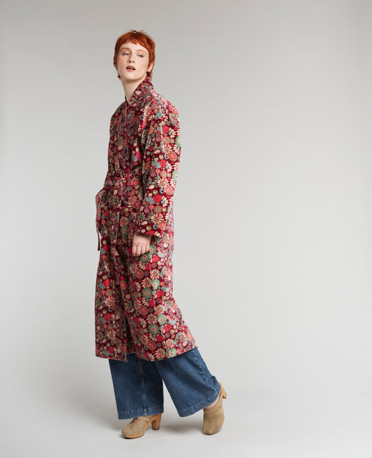 Long Kimono Velvet - Molly burgundy