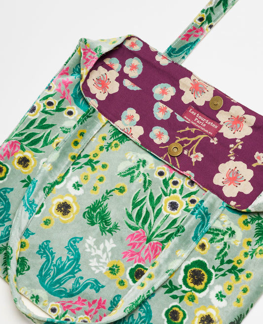 Totebag Velvet - Swainston green
