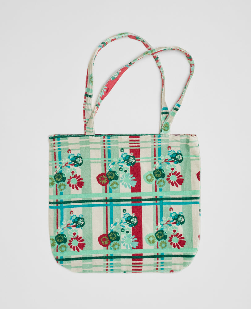 Totebag Velvet - Dundee sauge