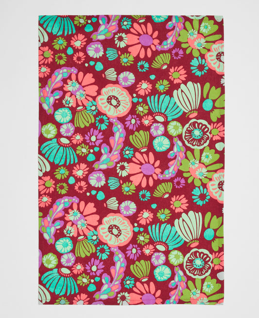 Tea Towel - Molly burgundy