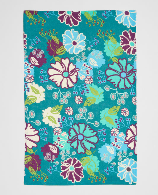 Tea Towel - Cosmos teal