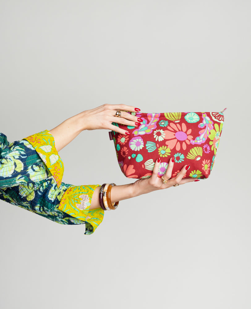 Wash Bag - Molly burgundy