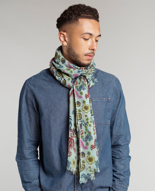 Woolen Scarf - Swainston green