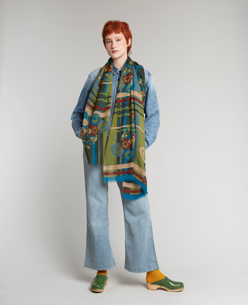 Woolen Scarf - Dundee green