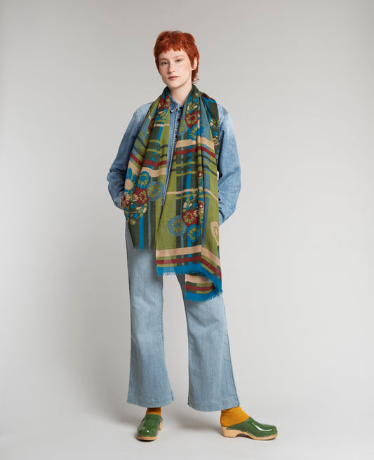 Woolen Scarf - Dundee green