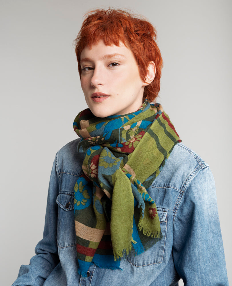 Woolen Scarf - Dundee green