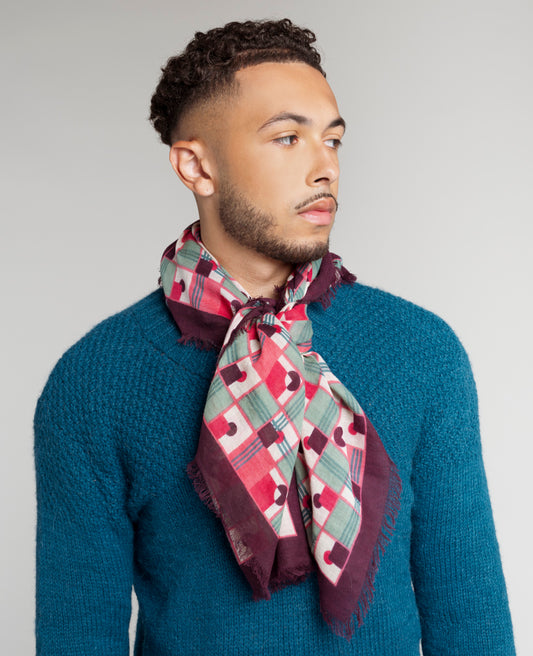 Woolen Square Scarf - Aberdeen