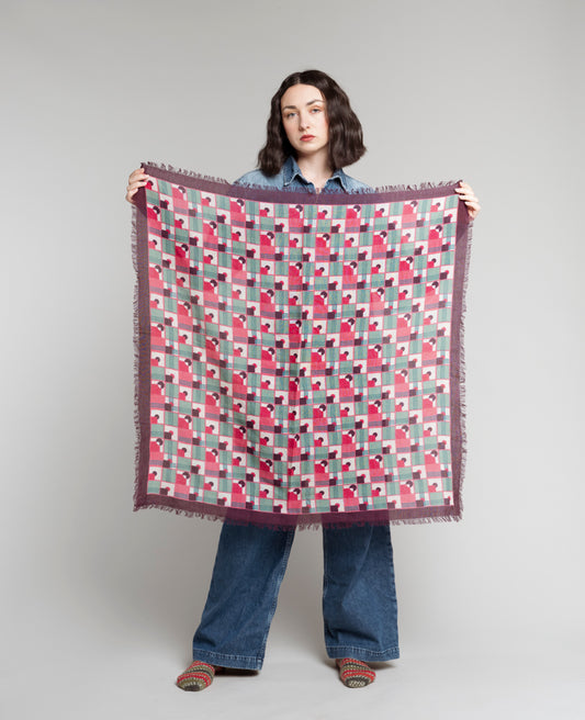 Woolen Square Scarf - Aberdeen