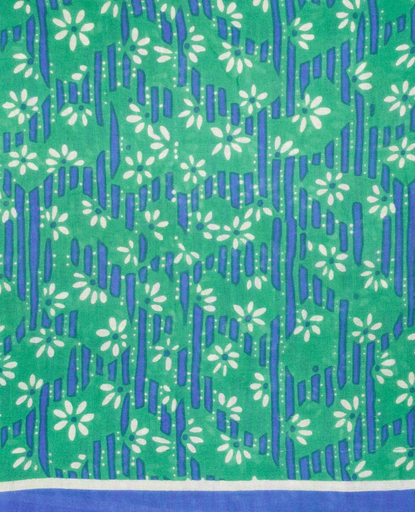 Woolen Square Scarf - Malaca blue