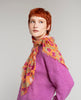 Woolen Square Scarf - Ancolie orange