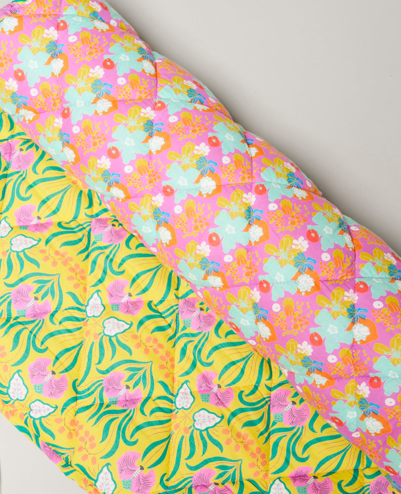 Tapis de Yoga - Mackintosh purple / Muguet yellow